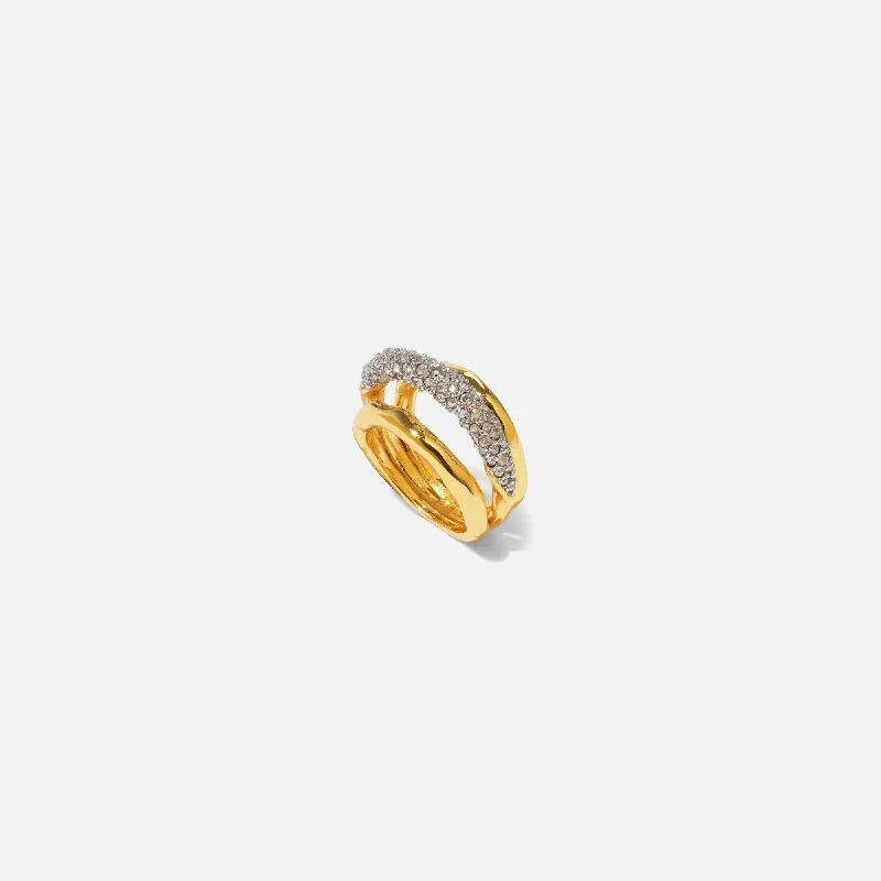 Exclusive Jewelry Bundles At Discounted Prices Alexis Bittar Solanes Crystal Orbitting Ring - Gold