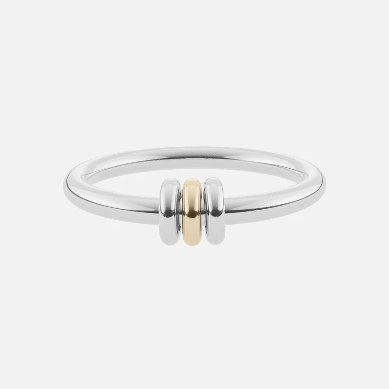 Delicate Crystal Jewelry For Sophisticated Charm Spinelli Kilcollin Sirius SG Core Ring - Silver / Gold Delicate Crystal Jewelry For Sophisticated Charm Spinelli Kilcollin Sirius SG Core Ring - Silver / Gold