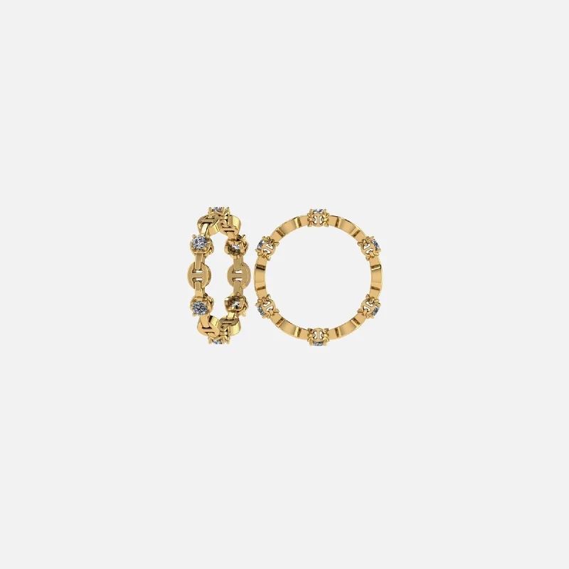 Best-Selling Jewelry Styles Now At Exclusive Discounts Hoorsenbuhs Micro-Link Ring with 6 Stones - Yellow Gold Best-Selling Jewelry Styles Now At Exclusive Discounts Hoorsenbuhs Micro-Link Ring with 6 Stones - Yellow Gold