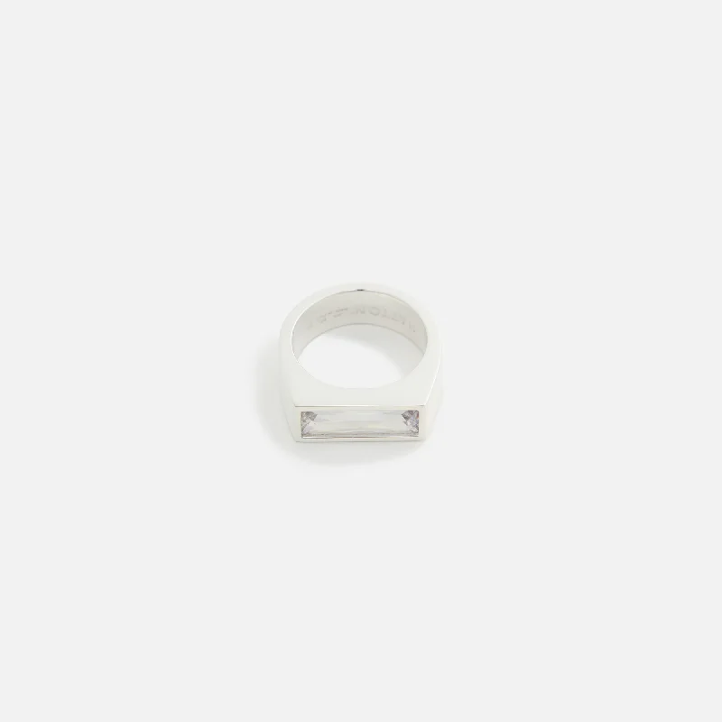 Jewelry Clearance Event – Last Chance For Stunning Deals Hatton Labs Baguette Ring Sterling Silver - Silver