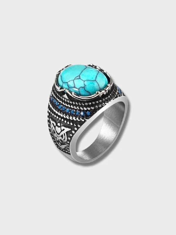 Waterproof Stainless Steel Jewelry For Lasting Beauty Ice Stone Ring - Basel