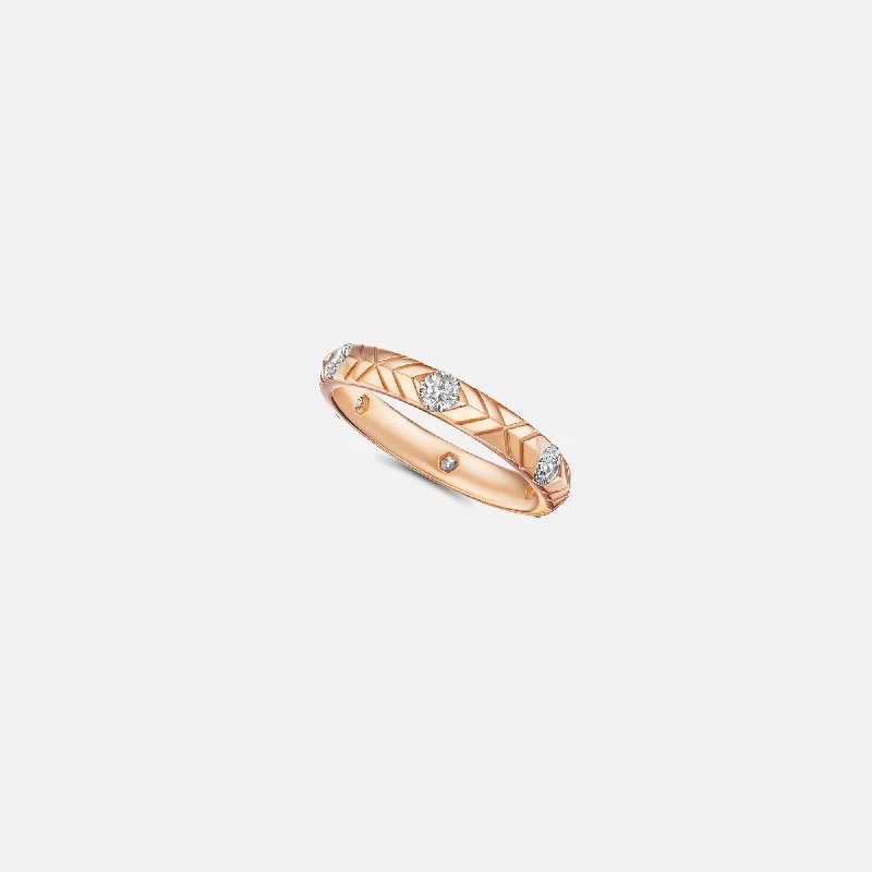 Affordable Gold-Plated Jewelry For Modern Fashion VL Cepher Skeiling Ring - Rose Gold Affordable Gold-Plated Jewelry For Modern Fashion VL Cepher Skeiling Ring - Rose Gold