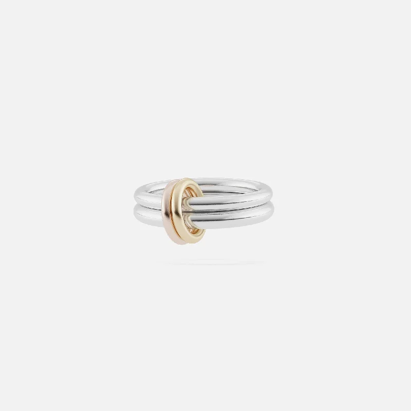 Get The Best Deals On Timeless Jewelry Pieces Spinelli Kilcollin Calliope 2 Link Ring - Silver / Rose / Yellow Gold