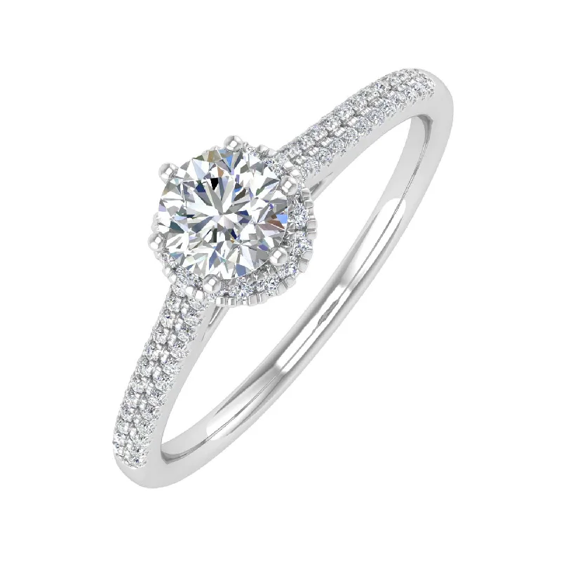Elegant Jewelry, Exclusive Prices – Shop Now 0.40 ctw Floating Halo Designer Engagement Ring in Gold Elegant Jewelry, Exclusive Prices – Shop Now 0.40 ctw Floating Halo Designer Engagement Ring in Gold