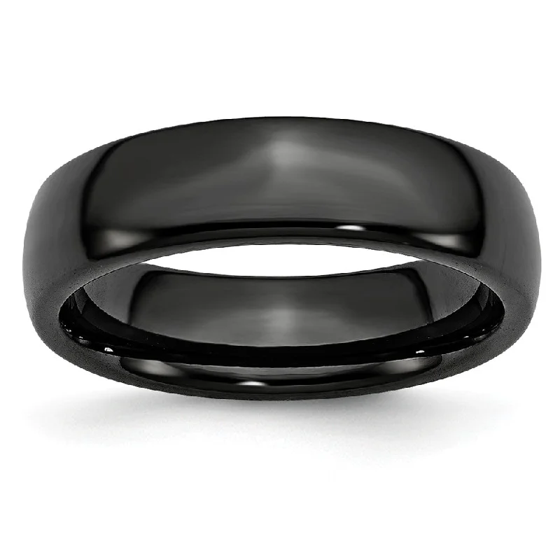 Once-A-Year Jewelry Deals – Shop Before They’Re Gone Black Ceramic, 6mm Polished Domed Comfort Fit Band Once-A-Year Jewelry Deals – Shop Before They’Re Gone Black Ceramic, 6mm Polished Domed Comfort Fit Band