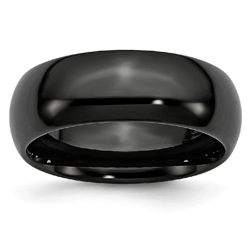 Exclusive Jewelry Sale – Grab Timeless Pieces Now Black Ceramic, 8mm Polished Domed Comfort Fit Band Exclusive Jewelry Sale – Grab Timeless Pieces Now Black Ceramic, 8mm Polished Domed Comfort Fit Band