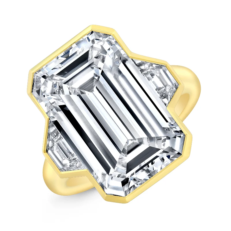 Jewelry Clearance – Final Chance To Save Big Emerald-Cut Diamond and Trapezoid Engagement Ring in Platinum Jewelry Clearance – Final Chance To Save Big Emerald-Cut Diamond and Trapezoid Engagement Ring in Platinum