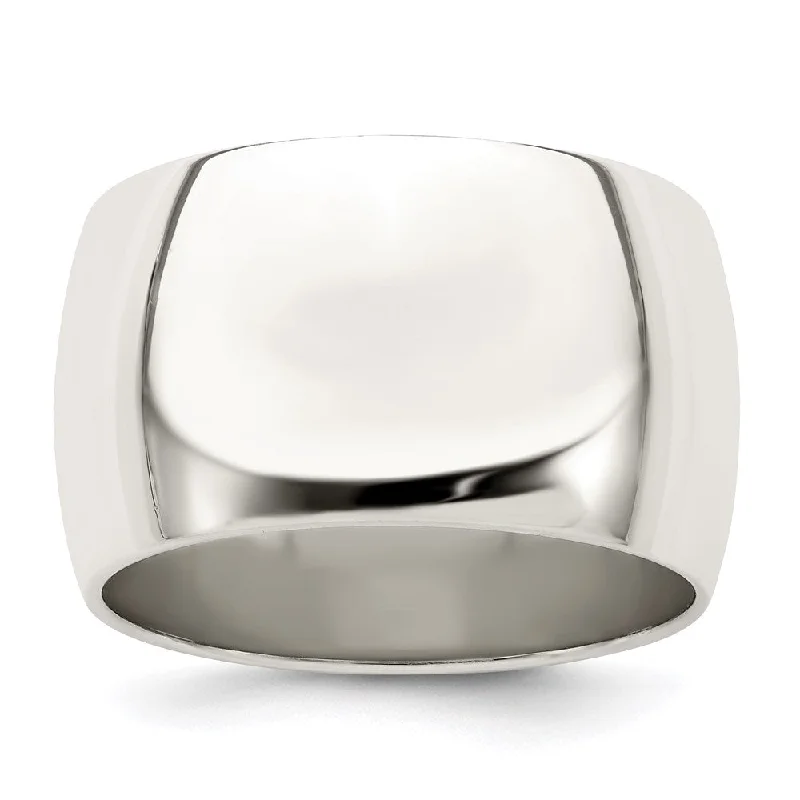 Jewelry Flash Sale – Stylish Designs At Unbeatable Rates Men's 12mm Sterling Silver Half Round Standard Fit Band Jewelry Flash Sale – Stylish Designs At Unbeatable Rates Men's 12mm Sterling Silver Half Round Standard Fit Band