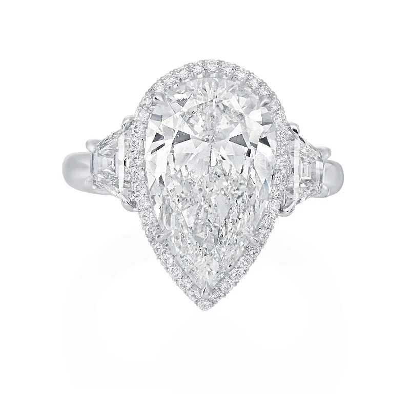 Best Jewelry Deals – Shop Premium Pieces At Great Prices Pear-Shaped Diamond Halo Ring in Platinum Best Jewelry Deals – Shop Premium Pieces At Great Prices Pear-Shaped Diamond Halo Ring in Platinum
