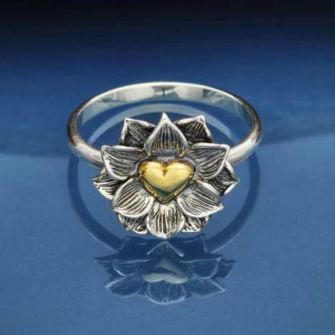 Best-Selling Jewelry Now Available At Special Deals s5 Lotus Ring with Heart