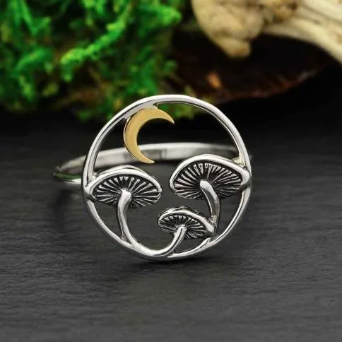 Shop Dazzling Jewelry With Special Promotional Discounts Sz5 Mushroom Ring with Bronze Moon