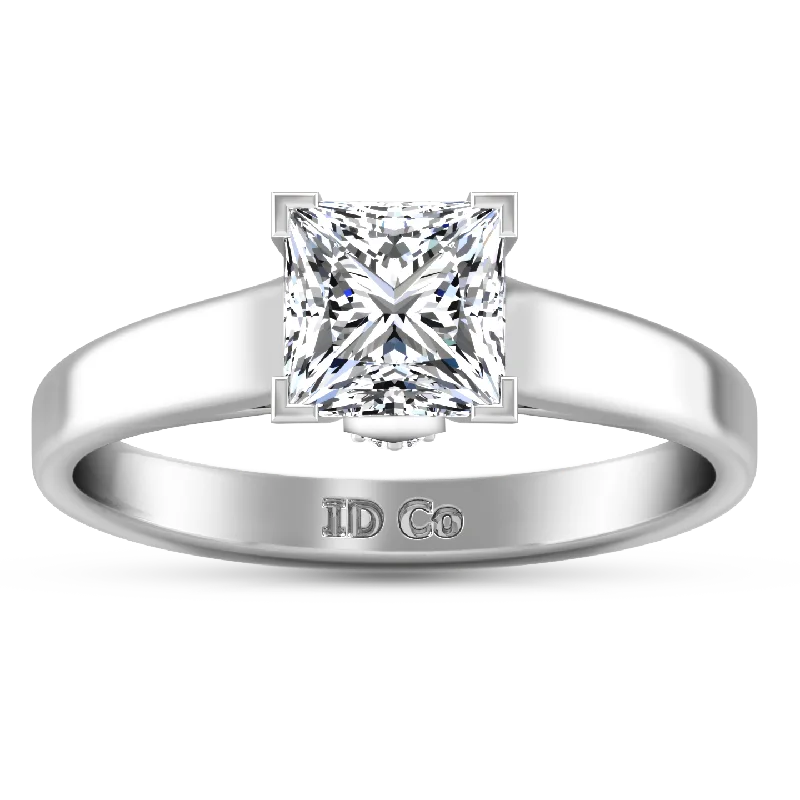 Jewelry Sale Bonanza – Grab Your Sparkle Now Solitaire Princess Cut Engagement Ring Holly 14K White Gold Jewelry Sale Bonanza – Grab Your Sparkle Now Solitaire Princess Cut Engagement Ring Holly 14K White Gold