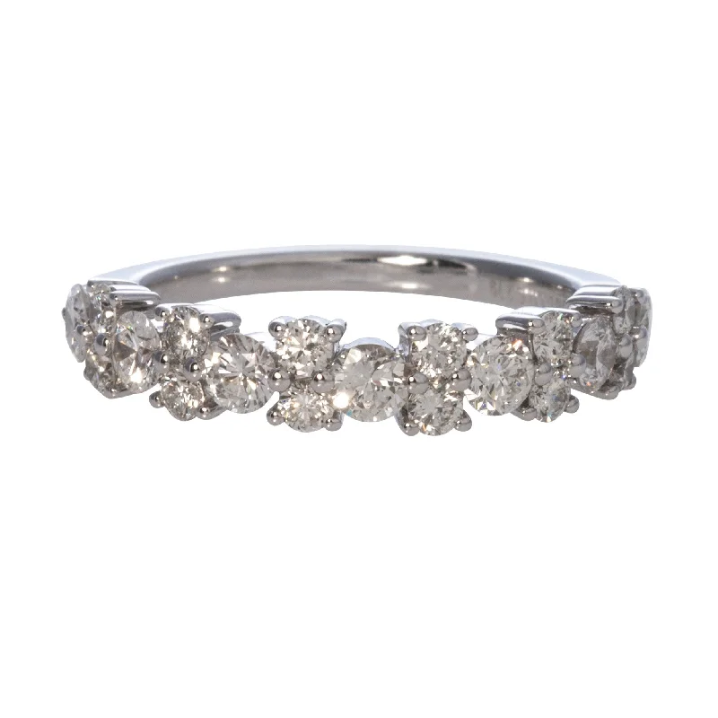 Sparkle For Less – Shop Jewelry Deals Now 1.17ct Round Brilliant Diamond Halfway 14K White Gold Band