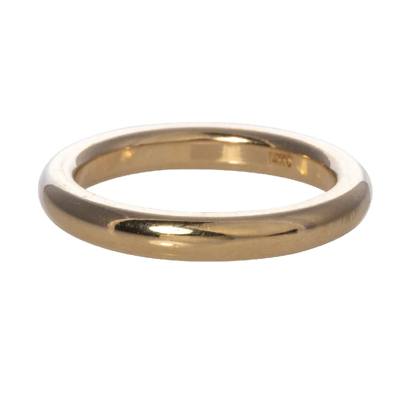 Handcrafted Jewelry Sale – Unique Designs At Low Prices 14K Yellow Gold Heavy Comfort Fit Half Round Band 3mm
