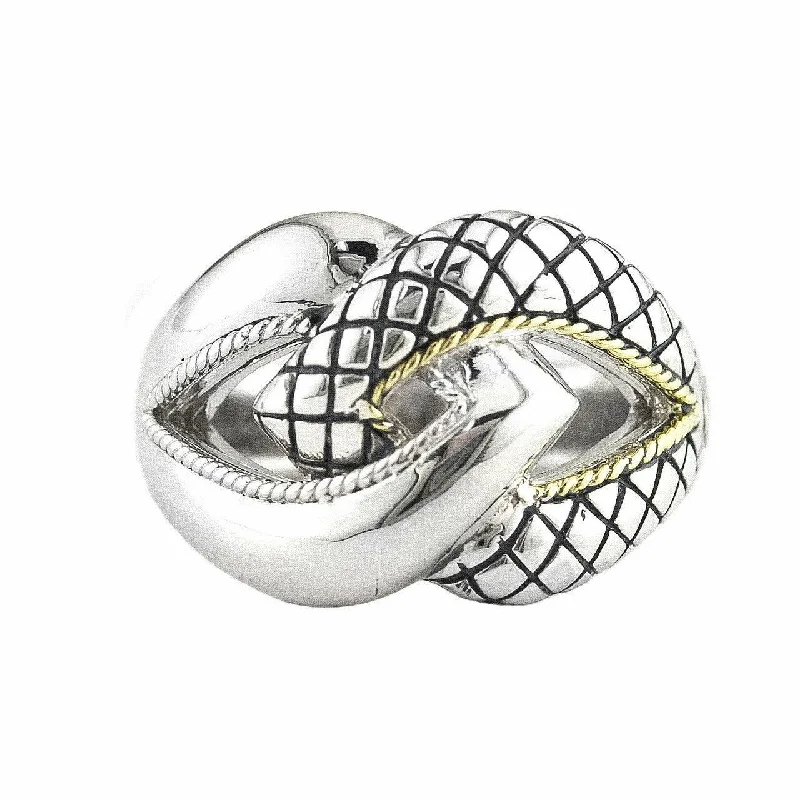 Must-Have Jewelry Pieces At Reduced Prices Andrea Candela Two Tone Bold Twisted Cable Ring