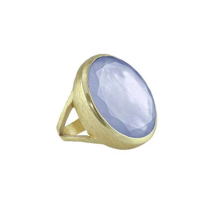 Sparkle More For Less – Jewelry Sale Happening Now Marcia Moran Medium Oval Medium  Statement Ring - Gold