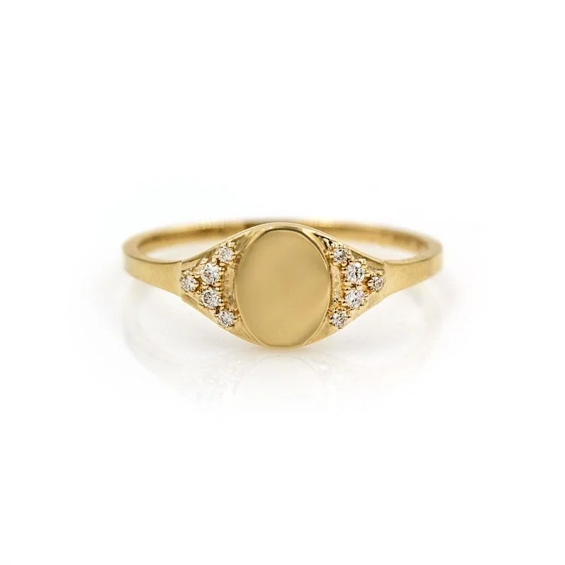 High-Quality Jewelry At A Fraction Of The Cost Diamond Signet Ring