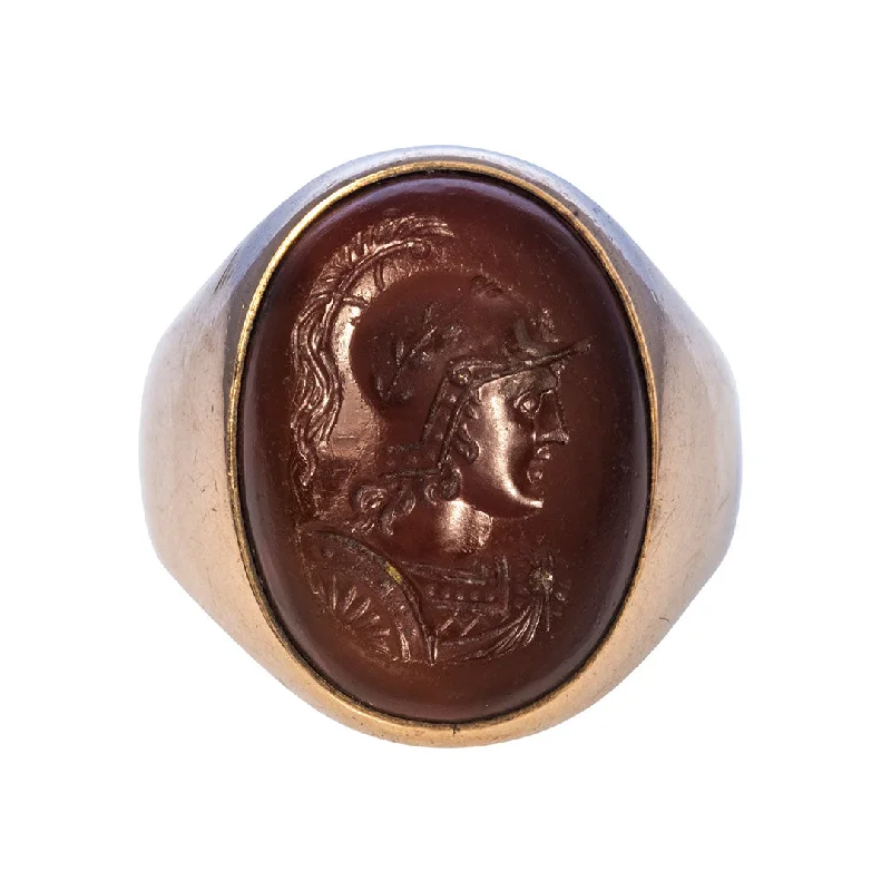 Best Jewelry Deals – Premium Quality At Exclusive Discounts Estate Carnelian Intaglio Signet 14K Gold Ring
