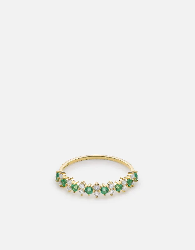 Trending Jewelry Styles Now At Limited-Time Discounts Flor Chalcedony Ring, 14k Gold Pavé