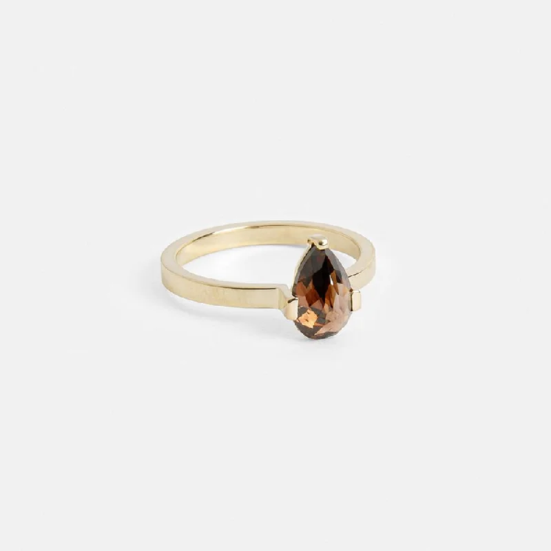 Trending Jewelry Styles Now At Limited-Time Discounts Gerda Ring with Cognac Diamond in Gold