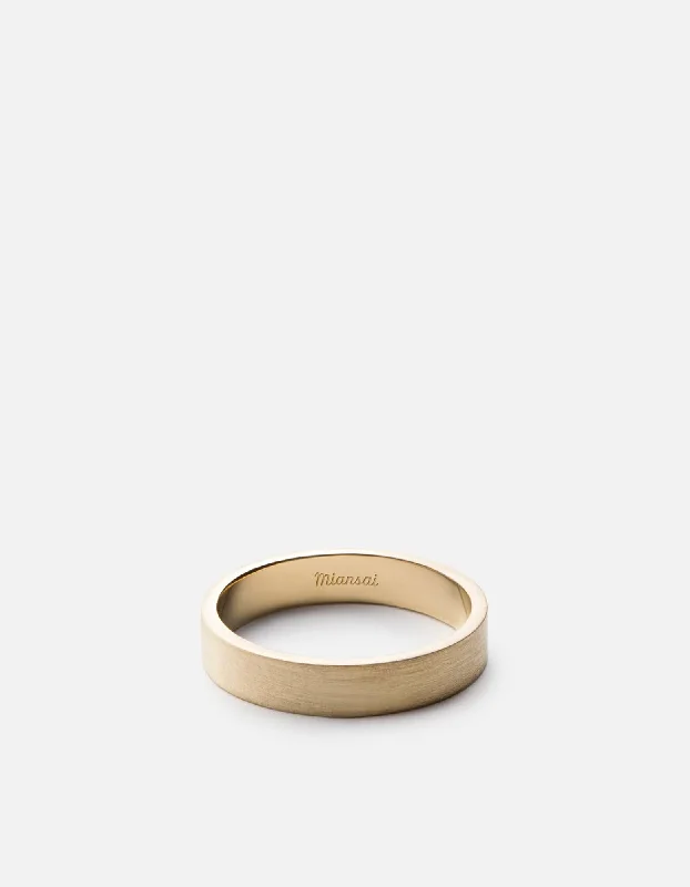 Discounted Luxury Jewelry – Shine Without The Splurge 4mm Gold Band, 14k Gold