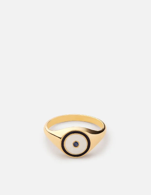 Exclusive Jewelry Sale – Shine For Less Opus Sapphire Ring, Gold Vermeil/Blue