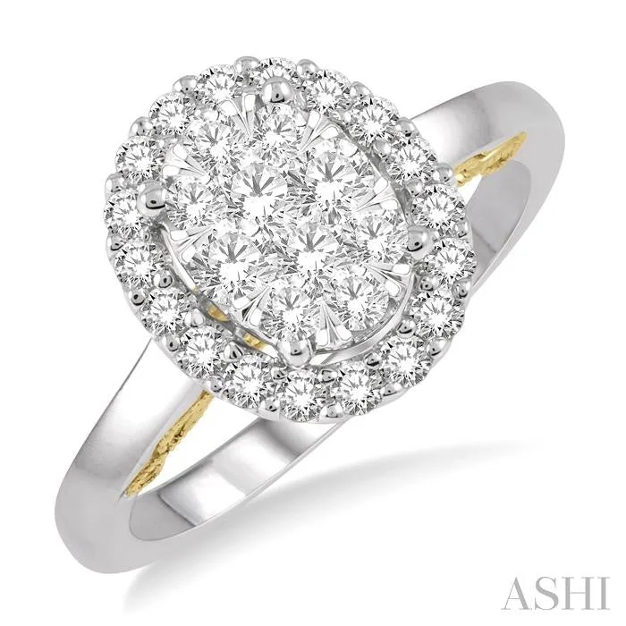Save On Luxury Jewelry Pieces – Limited-Time Offers OVAL SHAPE HALO LOVEBRIGHT ESSENTIAL DIAMOND RING