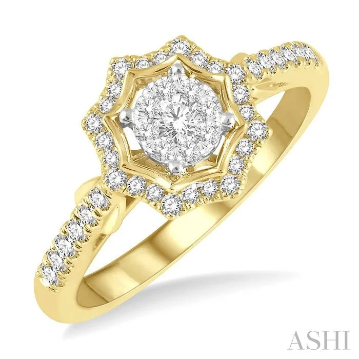 Exclusive Jewelry Discounts – Shop Now For Savings ROUND SHAPE HALO LOVEBRIGHT DIAMOND FASHION RING