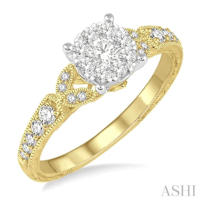Get Ready To Sparkle – Special Jewelry Discounts ROUND SHAPE LOVEBRIGHT DIAMOND ENGAGEMENT RING