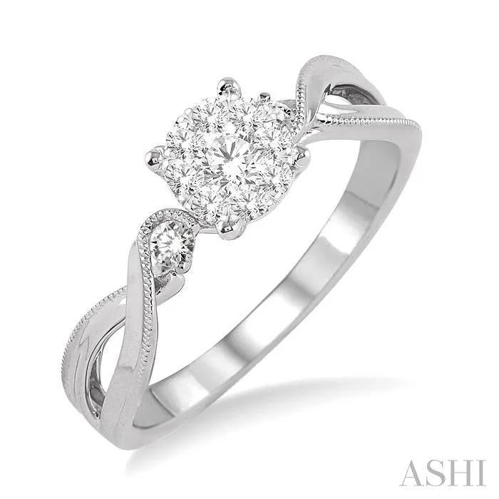 Gorgeous Jewelry, Limited-Time Savings ROUND SHAPE LOVEBRIGHT DIAMOND ENGAGEMENT RING