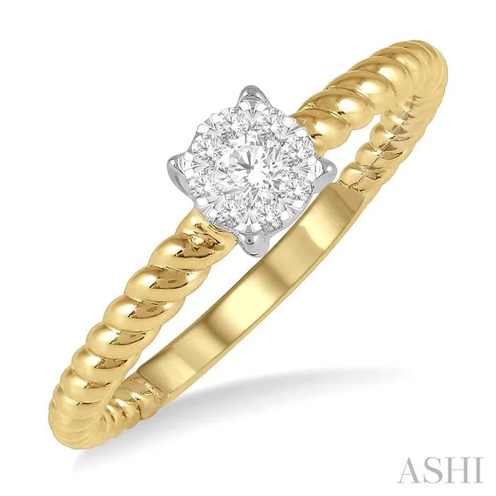 Celebrate Every Occasion With Sparkling Savings ROUND SHAPE LOVEBRIGHT DIAMOND RING