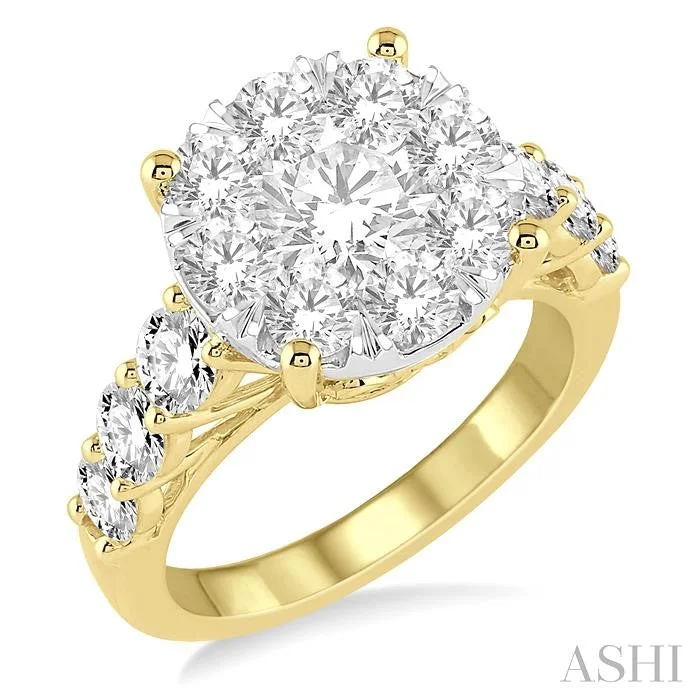 Get The Sparkle You Love At Prices You Adore ROUND SHAPE LOVEBRIGHT ESSENTIAL DIAMOND ENGAGEMENT RING