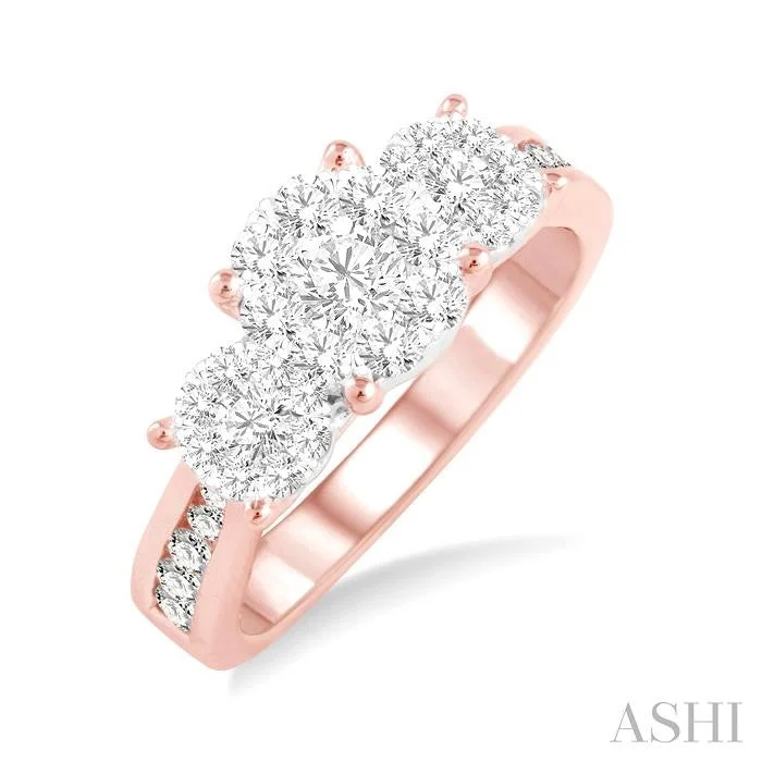 Jewelry Clearance Sale – Final Reductions ROUND SHAPE PAST PRESENT & FUTURE LOVEBRIGHT ESSENTIAL DIAMOND RING