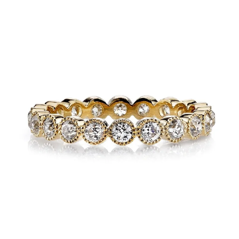 Affordable Luxury Jewelry – Style At A Great Price Single Stone 18K Yellow Gold Small Gabby Band