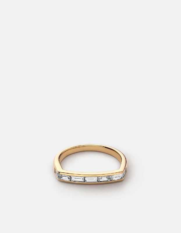 Limited-Time Offer On Elegant Jewelry Pieces Totem Diamond Ring, Gold Vermeil