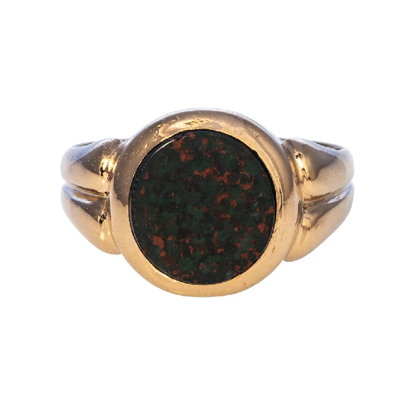 Shop Handcrafted Jewelry At Special Promotional Rates Victorian 18K Gold Bloodstone Signet Ring