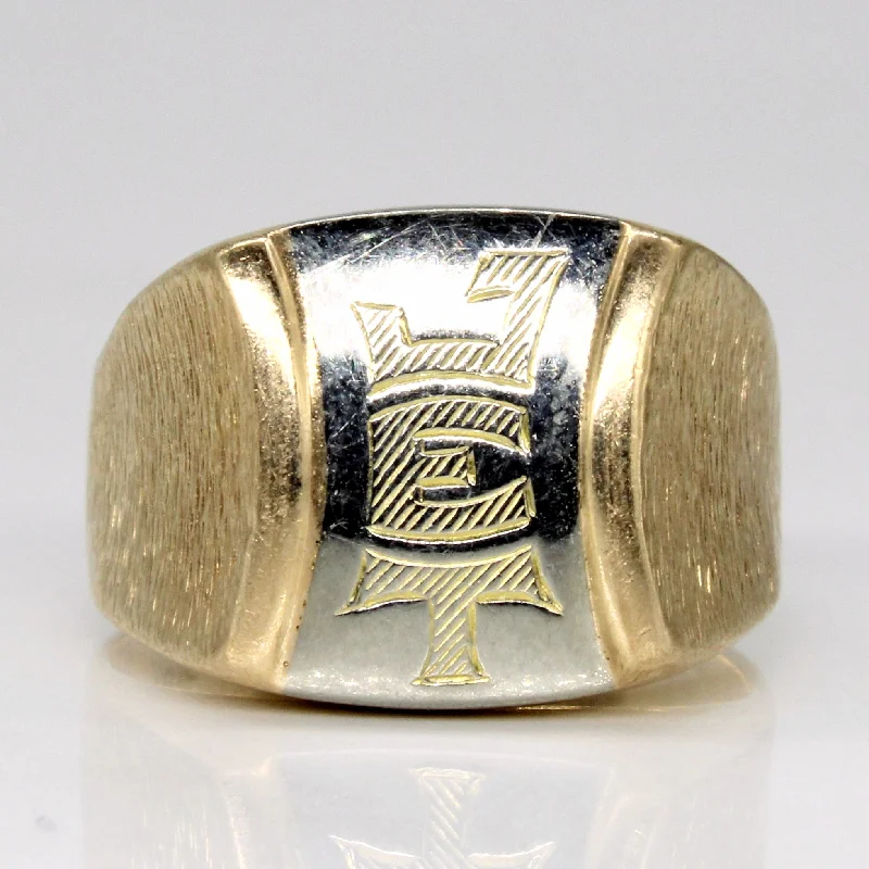 Don't Miss These Dazzling Jewelry Discounts 10k Two Tone Gold 'JET' Ring | SZ 8.75 | Don't Miss These Dazzling Jewelry Discounts 10k Two Tone Gold 'JET' Ring | SZ 8.75 |