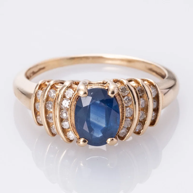 Trending Jewelry Styles Now At Limited-Time Discounts 10K Sapphire and Diamond Cocktail Ring | 0.86ct, 0.19ctw | SZ 5.75 | Trending Jewelry Styles Now At Limited-Time Discounts 10K Sapphire and Diamond Cocktail Ring | 0.86ct, 0.19ctw | SZ 5.75 |