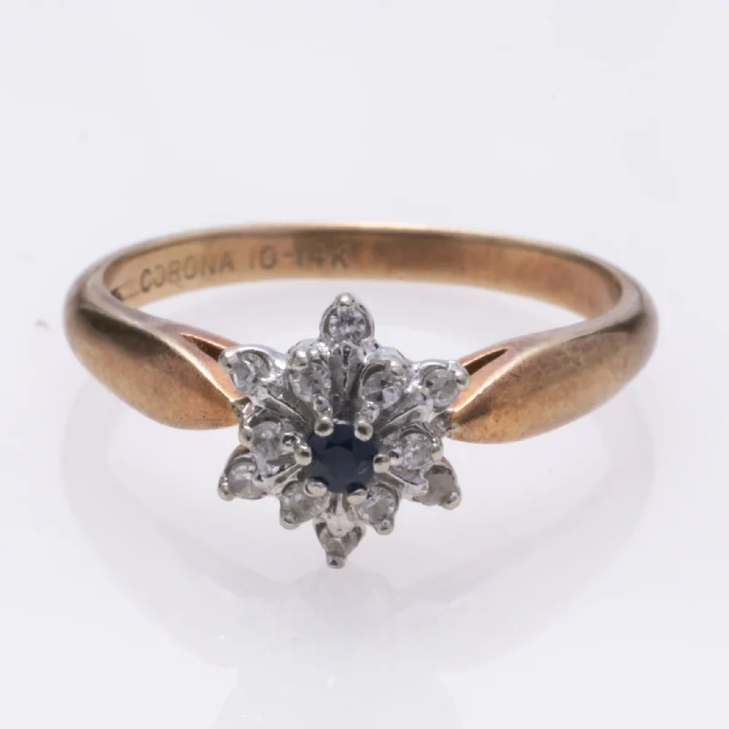 Big Discounts On Elegant Jewelry Collections 10k Yellow Gold Sapphire and Diamond Ring | 0.09ct, 0.12ctw | SZ 6 Big Discounts On Elegant Jewelry Collections 10k Yellow Gold Sapphire and Diamond Ring | 0.09ct, 0.12ctw | SZ 6