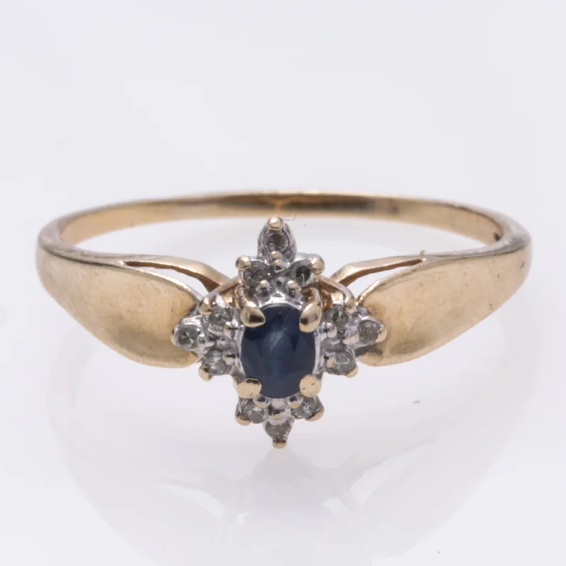 Save On Luxury Jewelry Pieces – Limited-Time Offers 10k Yellow Gold Sapphire and Diamond Ring | 0.216ct, 0.12ctw | SZ 9 Save On Luxury Jewelry Pieces – Limited-Time Offers 10k Yellow Gold Sapphire and Diamond Ring | 0.216ct, 0.12ctw | SZ 9