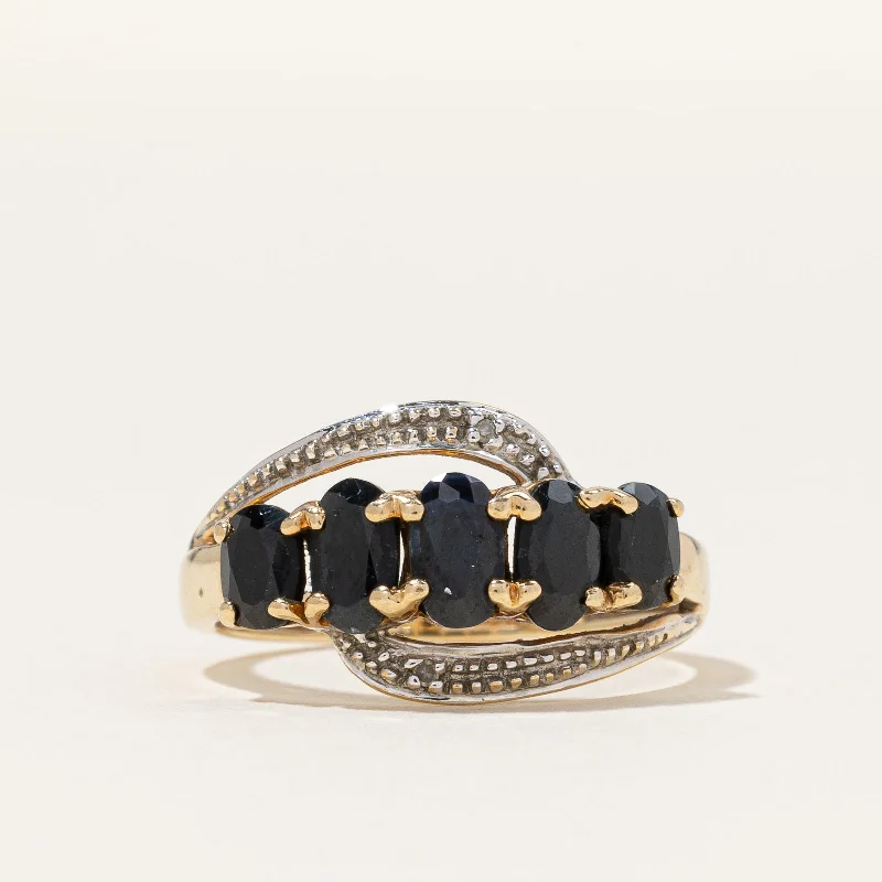 Elegant Jewelry Styles At Budget-Friendly Prices 10k Yellow Gold Sapphire and Diamond Ring | 1.85ctw, 0.01ctw | SZ 4.25 Elegant Jewelry Styles At Budget-Friendly Prices 10k Yellow Gold Sapphire and Diamond Ring | 1.85ctw, 0.01ctw | SZ 4.25