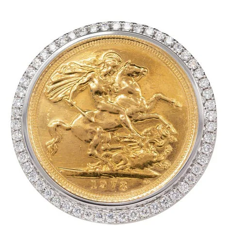 Once-A-Year Jewelry Sale – Grab Your Favorites Now 14ct Yellow Gold Sovereign & Diamond Halo Ring Once-A-Year Jewelry Sale – Grab Your Favorites Now 14ct Yellow Gold Sovereign & Diamond Halo Ring