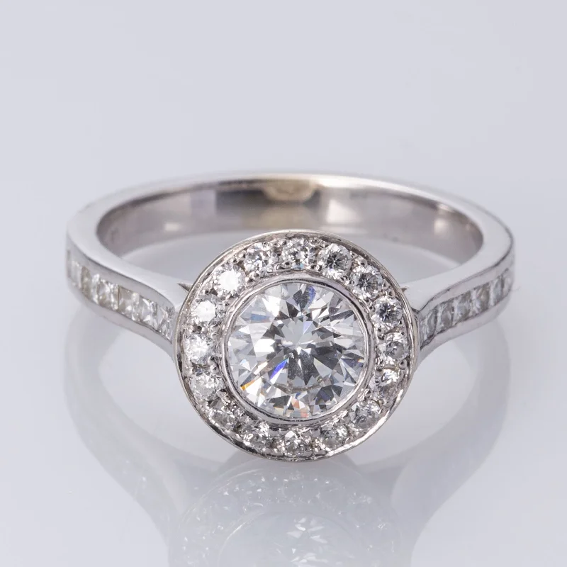 Jewelry Sale – Exclusive Styles At Lower Prices 14K White Gold Halo Diamond Engagement Ring | 1.38ctw VS2 F/G | SZ 6.5 | Jewelry Sale – Exclusive Styles At Lower Prices 14K White Gold Halo Diamond Engagement Ring | 1.38ctw VS2 F/G | SZ 6.5 |