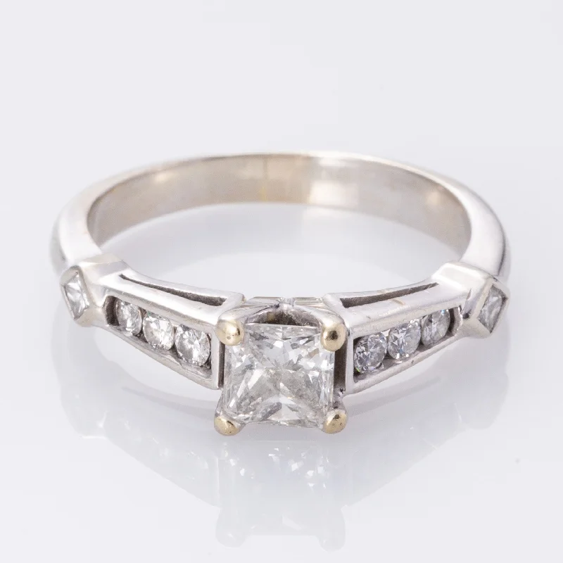 Seasonal Jewelry Deals – Elevate Your Style 14K White Gold Princess Cut Diamond Ring Engagement | 0.84 ctw | SZ 6.5 | Seasonal Jewelry Deals – Elevate Your Style 14K White Gold Princess Cut Diamond Ring Engagement | 0.84 ctw | SZ 6.5 |