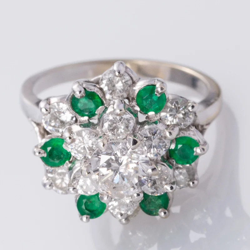 Shop Stylish Jewelry Now And Save Big 14K Emerald and Diamond Ring | 0.36ctw, 0.68ct, 1.14ctw | SZ 5.75 Shop Stylish Jewelry Now And Save Big 14K Emerald and Diamond Ring | 0.36ctw, 0.68ct, 1.14ctw | SZ 5.75