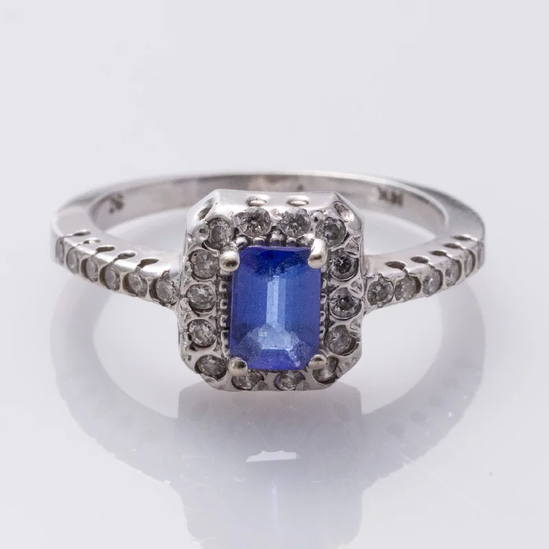 Exclusive Jewelry Sale – Shine For Less 14K White Gold Tanzanite and Diamond Ring | 0.66ct, 0.33ctw | SZ 6 | Exclusive Jewelry Sale – Shine For Less 14K White Gold Tanzanite and Diamond Ring | 0.66ct, 0.33ctw | SZ 6 |