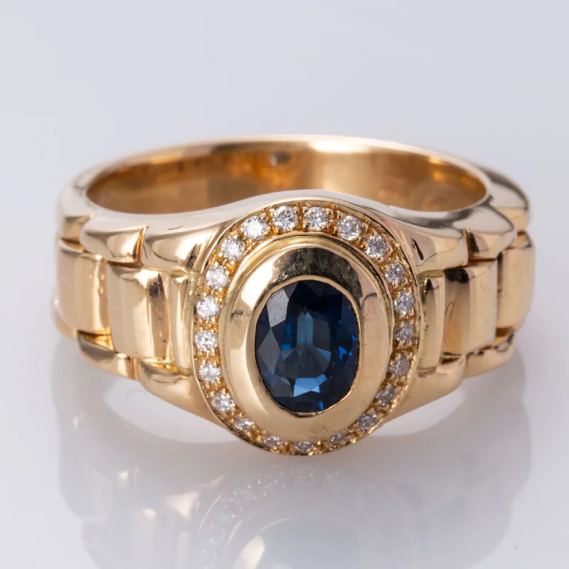 Get Ready To Sparkle – Special Jewelry Discounts 14K Yellow Gold Blue Sapphire and Diamond Ring | 1.03 ct, 0.17 ctw | SZ 10.25 | Get Ready To Sparkle – Special Jewelry Discounts 14K Yellow Gold Blue Sapphire and Diamond Ring | 1.03 ct, 0.17 ctw | SZ 10.25 |