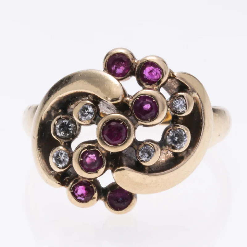 Luxury Jewelry Now At Special Promotional Rates 14K Yellow Gold Pyrope Garnet and Diamond Ring | 0.36ctw, 0.12ctw | SZ 6.5 Luxury Jewelry Now At Special Promotional Rates 14K Yellow Gold Pyrope Garnet and Diamond Ring | 0.36ctw, 0.12ctw | SZ 6.5