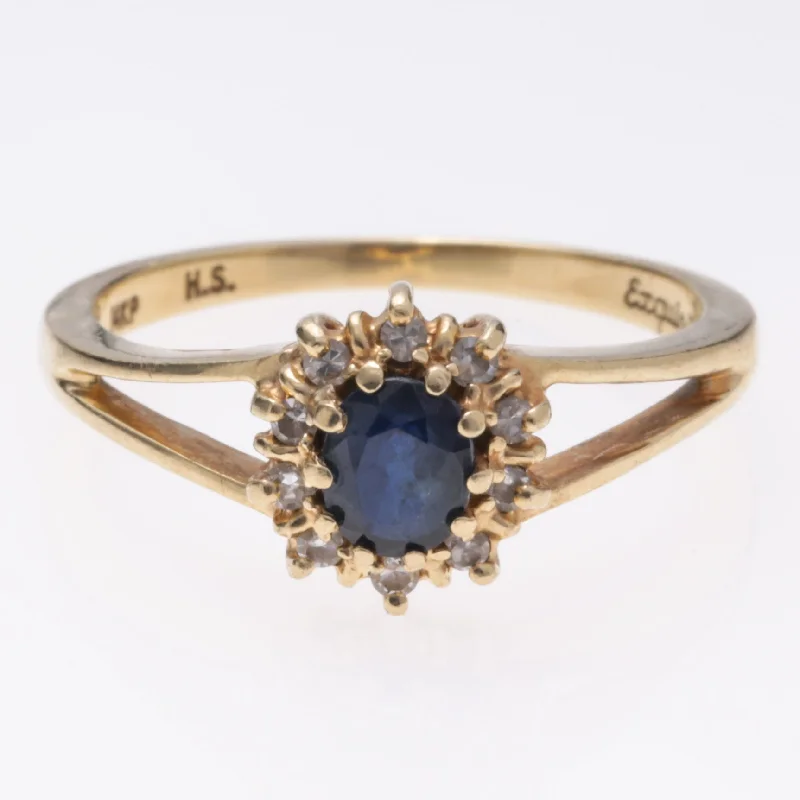 Limited-Stock Jewelry Sale – Shop Before It's Gone 14k Yellow Gold Sapphire and Diamond Ring | 0.47ct, 0.15ctw | SZ 6.25 Limited-Stock Jewelry Sale – Shop Before It's Gone 14k Yellow Gold Sapphire and Diamond Ring | 0.47ct, 0.15ctw | SZ 6.25