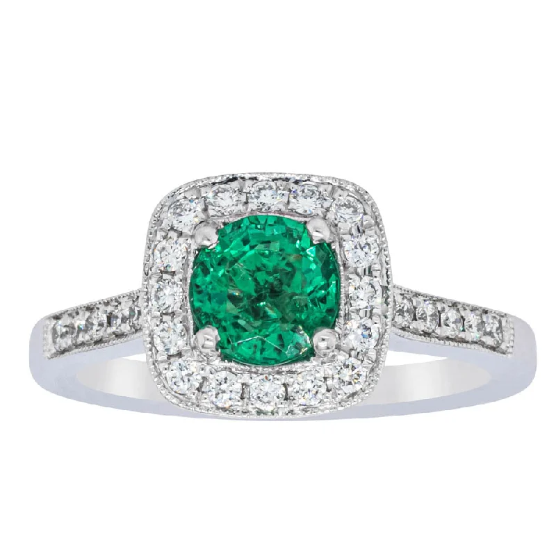 Personalized Jewelry Sale – Unique Gifts At Low Prices 18ct White Gold 1.11ct Emerald & Diamond Aurora Ring Personalized Jewelry Sale – Unique Gifts At Low Prices 18ct White Gold 1.11ct Emerald & Diamond Aurora Ring